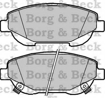 BORG & BECK BBP2299 Комплект гальмівних колодок, дискове гальмо