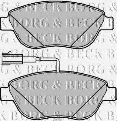 BORG & BECK BBP2317 Комплект гальмівних колодок, дискове гальмо