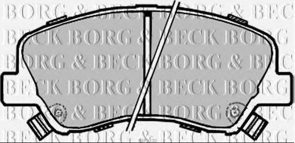 BORG & BECK BBP2330 Комплект гальмівних колодок, дискове гальмо