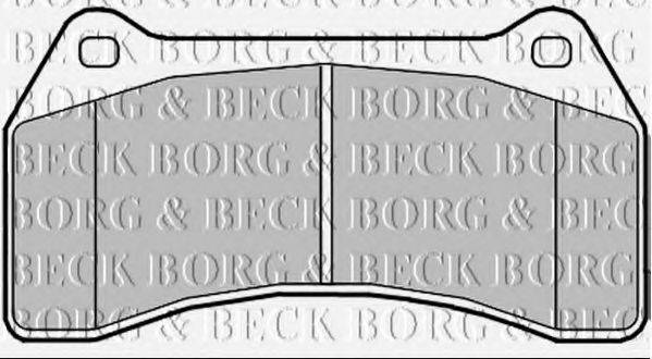 BORG & BECK BBP2357 Комплект гальмівних колодок, дискове гальмо