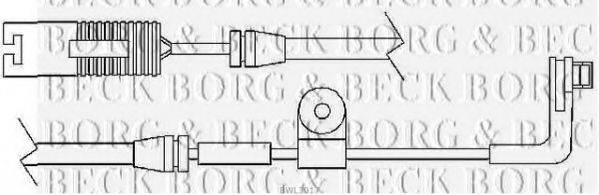 BORG & BECK BWL3017 Сигналізатор, знос гальмівних колодок