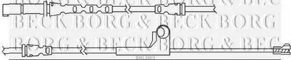 BORG & BECK BWL3065 Сигналізатор, знос гальмівних колодок