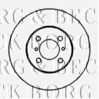 BORG & BECK BBD4348 гальмівний диск