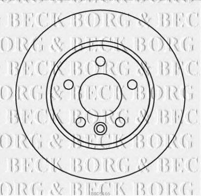 BORG & BECK BBD5166 гальмівний диск