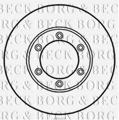 BORG & BECK BBD5197 гальмівний диск