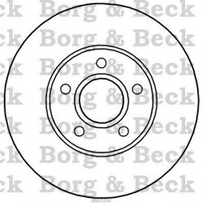 BORG & BECK BBD5244 гальмівний диск
