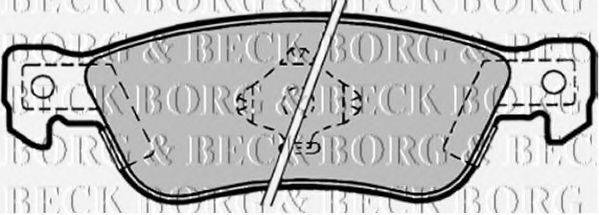 BORG & BECK BBP1163 Комплект гальмівних колодок, дискове гальмо
