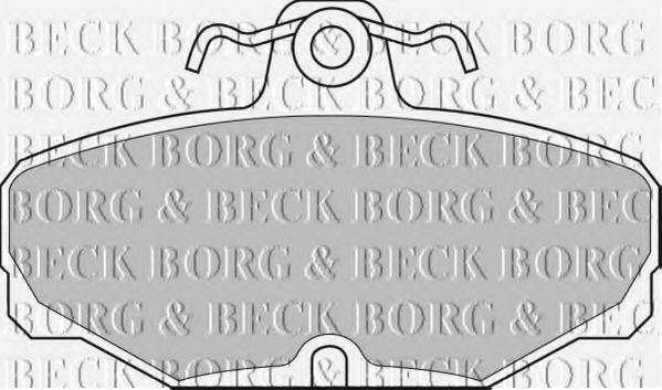 BORG & BECK BBP1302 Комплект гальмівних колодок, дискове гальмо