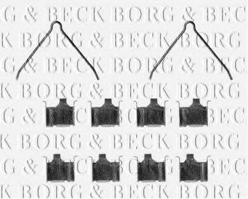 BORG & BECK BBK1081 Комплектуючі, колодки дискового гальма