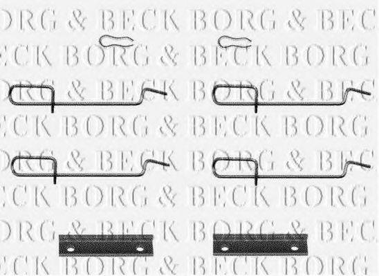 BORG & BECK BBK1119 Комплектуючі, колодки дискового гальма