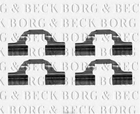 BORG & BECK BBK1222 Комплектуючі, колодки дискового гальма