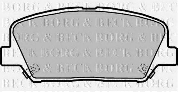 BORG & BECK BBP2364 Комплект гальмівних колодок, дискове гальмо