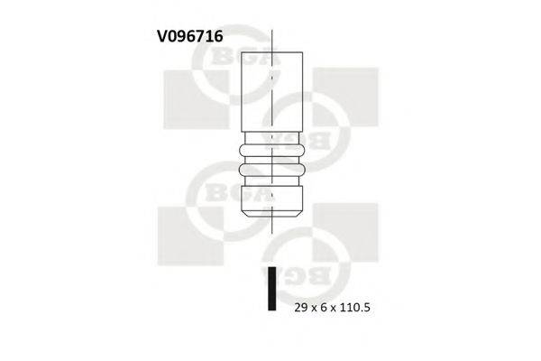 BGA V096716 Випускний клапан