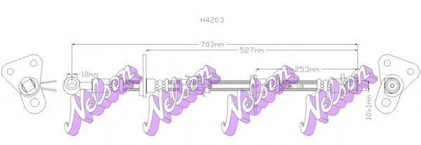 BROVEX-NELSON H4203 Гальмівний шланг