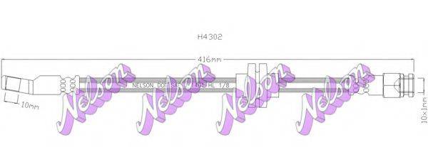 BROVEX-NELSON H4302 Гальмівний шланг