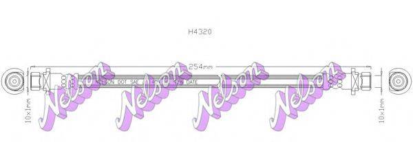 BROVEX-NELSON H4320 Гальмівний шланг