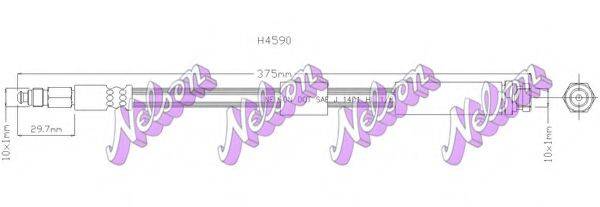 BROVEX-NELSON H4590 Гальмівний шланг