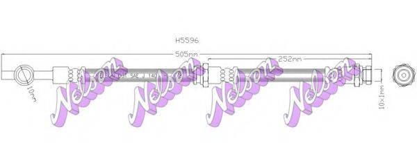 BROVEX-NELSON H5596 Гальмівний шланг