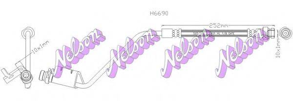 BROVEX-NELSON H6690 Гальмівний шланг
