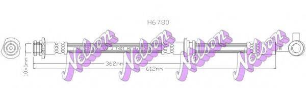 BROVEX-NELSON H6780 Гальмівний шланг