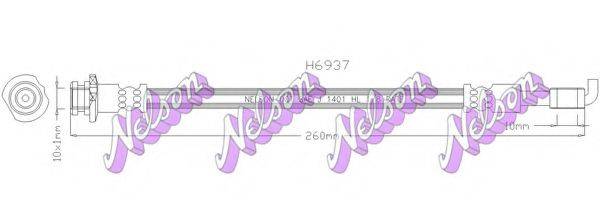 BROVEX-NELSON H6937 Гальмівний шланг