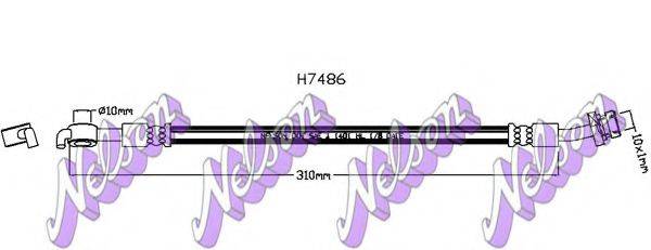 BROVEX-NELSON H7486 Гальмівний шланг