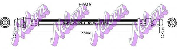 BROVEX-NELSON H7616 Гальмівний шланг