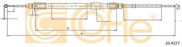 COFLE 104157 Трос, стоянкова гальмівна система