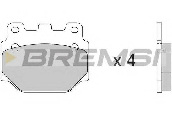 BREMSI BP2099 Комплект гальмівних колодок, дискове гальмо