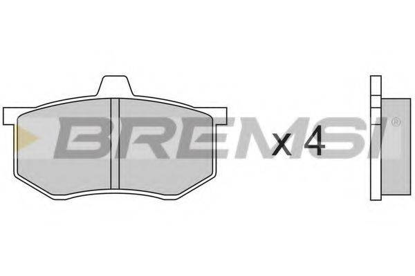 BREMSI BP2140 Комплект гальмівних колодок, дискове гальмо