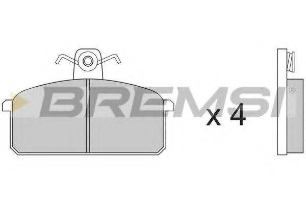 BREMSI BP2151 Комплект гальмівних колодок, дискове гальмо