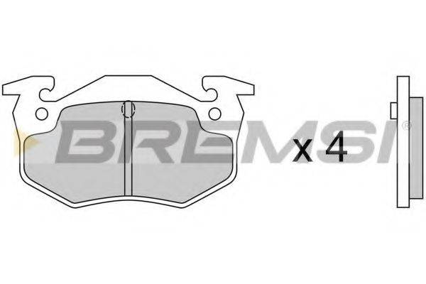 BREMSI BP2217 Комплект гальмівних колодок, дискове гальмо