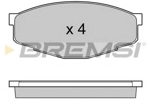 BREMSI BP2232 Комплект гальмівних колодок, дискове гальмо