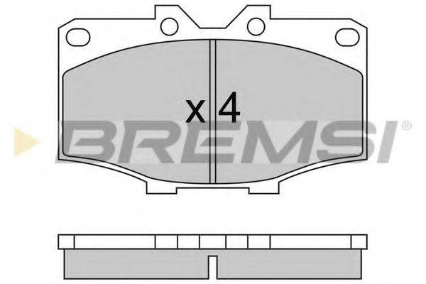 BREMSI BP2242 Комплект гальмівних колодок, дискове гальмо