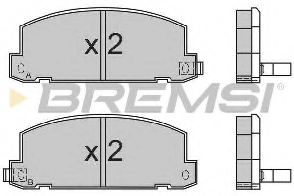 BREMSI BP2400 Комплект гальмівних колодок, дискове гальмо