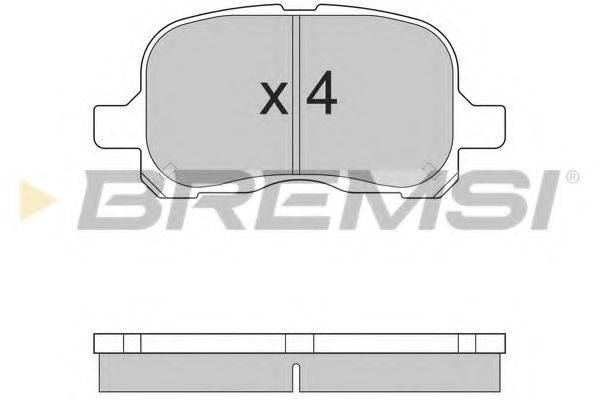 BREMSI BP2859 Комплект гальмівних колодок, дискове гальмо