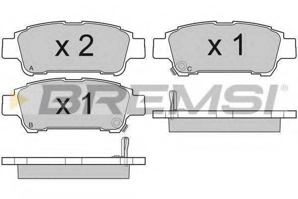BREMSI BP3042 Комплект гальмівних колодок, дискове гальмо