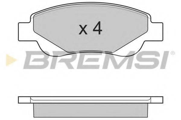BREMSI BP3225 Комплект гальмівних колодок, дискове гальмо