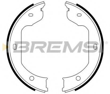 BREMSI GF0081 Комплект гальмівних колодок, стоянкова гальмівна система