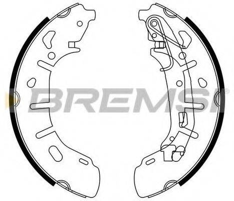 BREMSI GF0148 Комплект гальмівних колодок