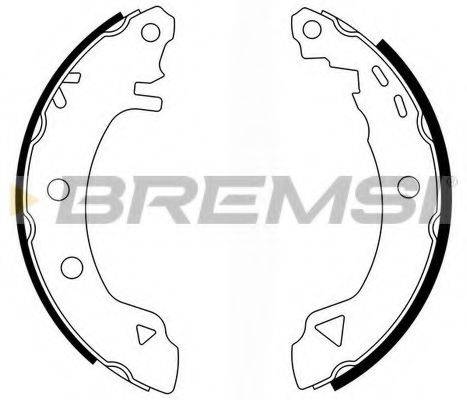 BREMSI GF0418 Комплект гальмівних колодок