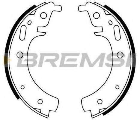 BREMSI GF0502 Комплект гальмівних колодок