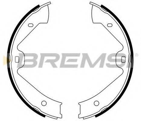 BREMSI GF0562 Комплект гальмівних колодок, стоянкова гальмівна система