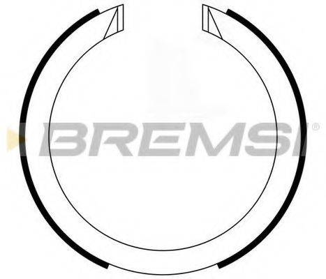 BREMSI GF0634 Комплект гальмівних колодок, стоянкова гальмівна система