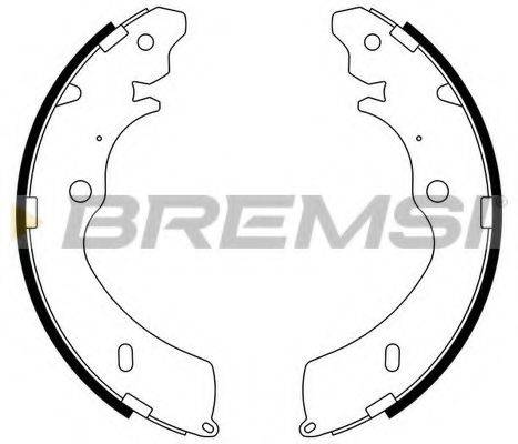 BREMSI GF0756 Комплект гальмівних колодок