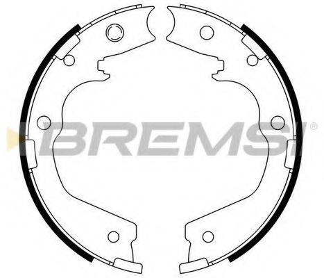 BREMSI GF0757 Комплект гальмівних колодок, стоянкова гальмівна система