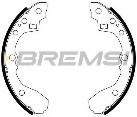 BREMSI GF0778 Комплект гальмівних колодок