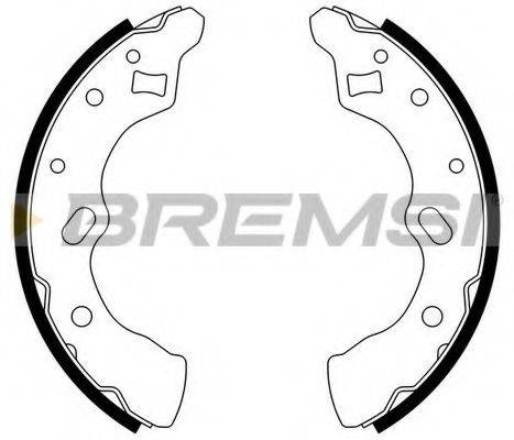 BREMSI GF0790 Комплект гальмівних колодок
