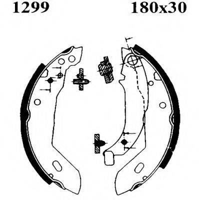 BSF 06086 Комплект гальмівних колодок