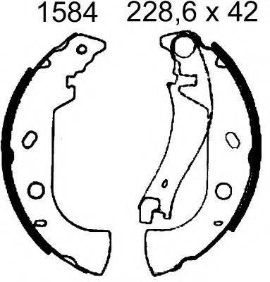 BSF 06521 Комплект гальмівних колодок